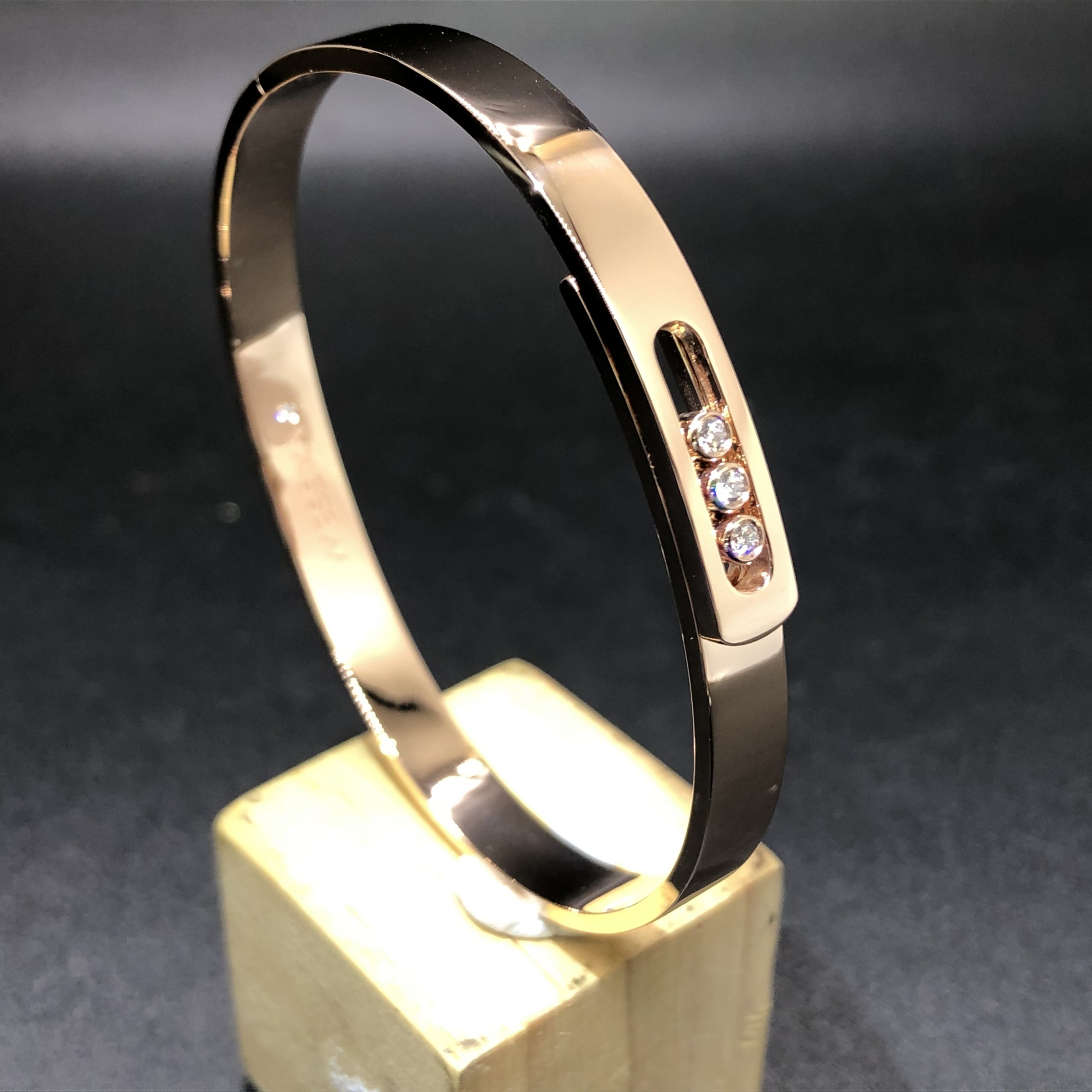 Bracelet Messika Move Noa sur mesure en or rose 18 carats avec diamants